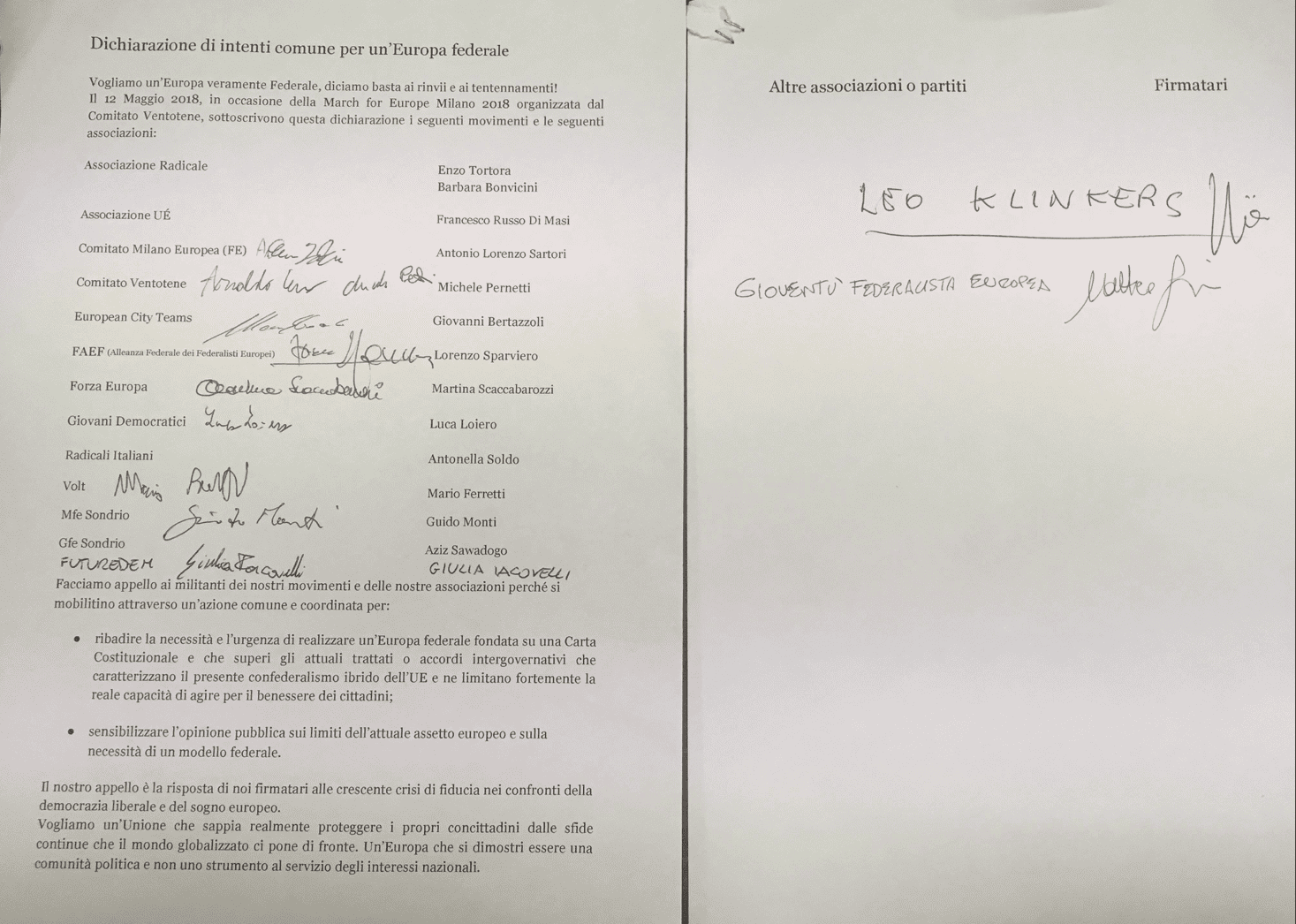 Milan Declaration
